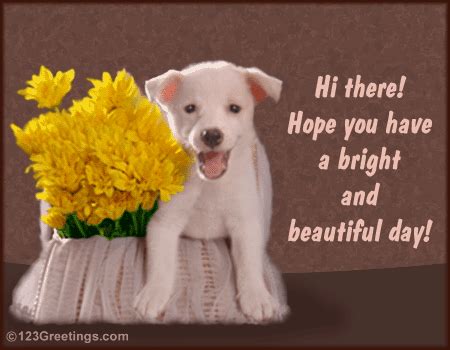 Hi there! Hope you have a bright and beautiful day! animated hugs hello ...