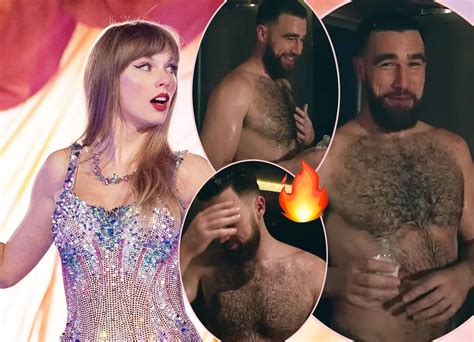 Taylor Swift Fans Go Nuts Over Video Of Travis Kelce Shirtless In A Towel! - Perez Hilton