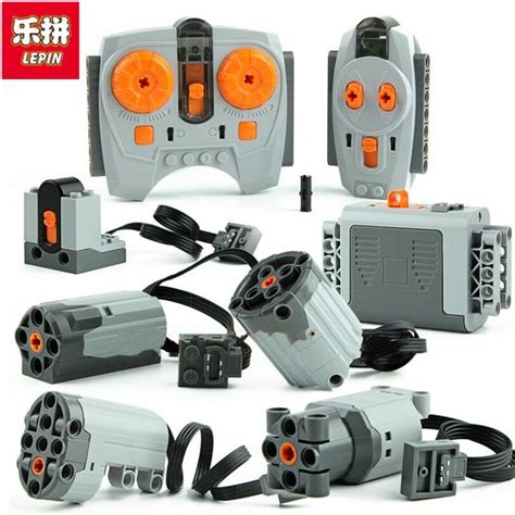 Auf Lager Lepin Motor technik zug Remote Empfänger LED Licht Batteriebox Power Funktionen 20001 ...