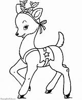 Reindeer  Christmas coloring Pages sketch template