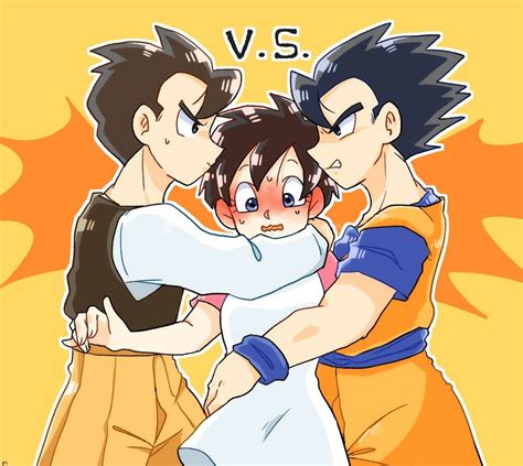 Videl and Gohan | Anime, Artist at work, High school halloween