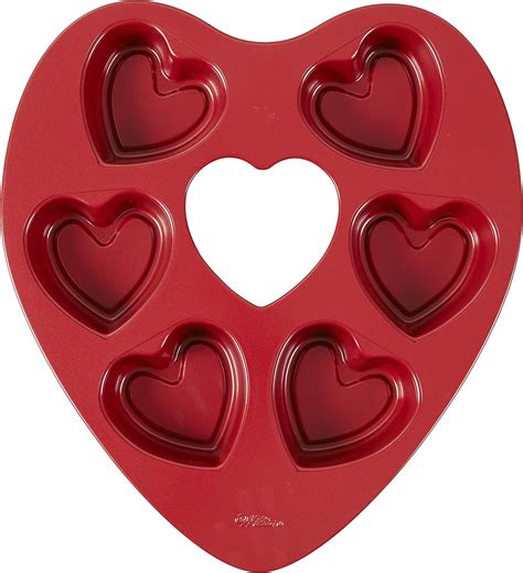 Amazon.com: Wilton Mini Heart Pan, 6-Cavity: Home & Kitchen