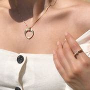 Gold Heart Pendant Necklace