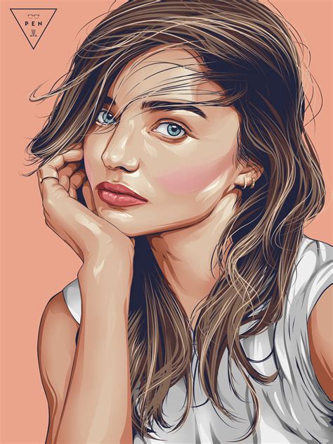 Vector Art (Portrait) on Behance портрет вектор векторный портрет photoshop portrait vector art ...