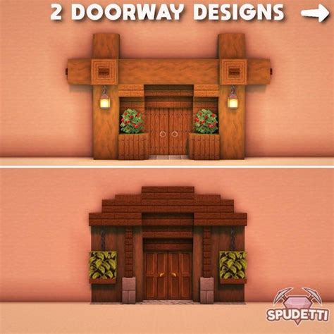 2 doorway design tutorials I made today: Minecraftbuilds | Minecraft ...