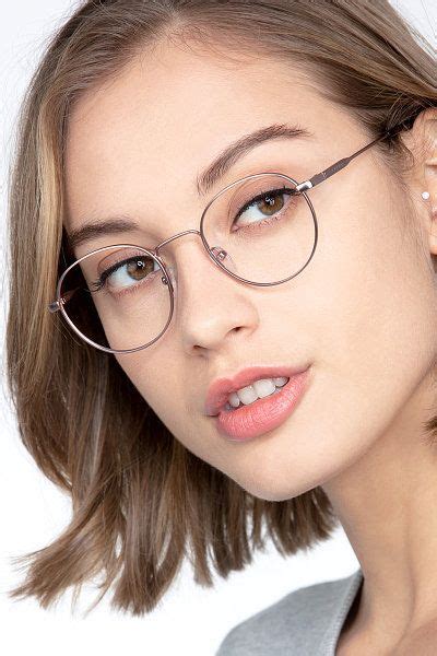 Rose Gold Round Prescription Eyeglasses-Medium Full-Rim Metal Eyewear-Memento in 2020 | Rose ...