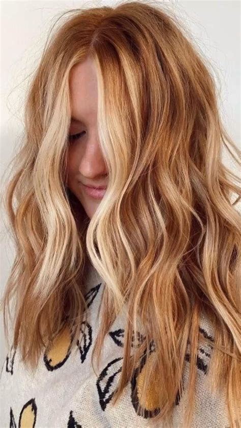 blonde highlights and money piece. natural highlights on hair. strawberry blonde hair. blonde ...
