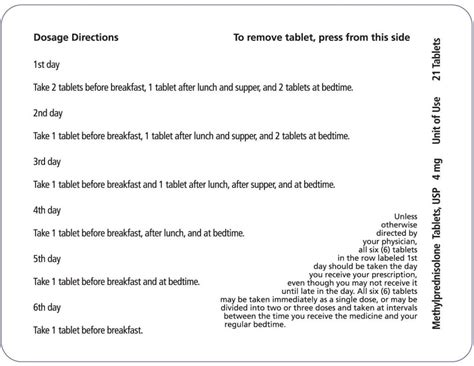 medrol dose pack instructions images - Google Search | Cocktails and ...