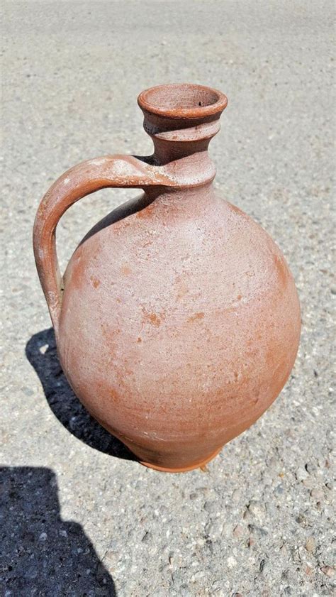 EARLY OLD ANTIQUE Handmade Clay Jug pot jug clay pottery old #Country | Clay pottery, Old ...