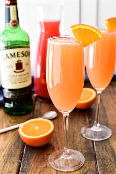 Irish Mimosas ~ easy to make by the glass or pitcherful for fun and easy entertaining and ...