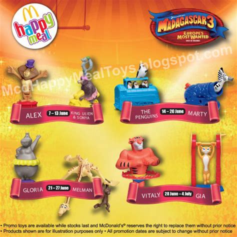 Happy Meal Toys Collection Fan Site: Madagascar 3 Toys