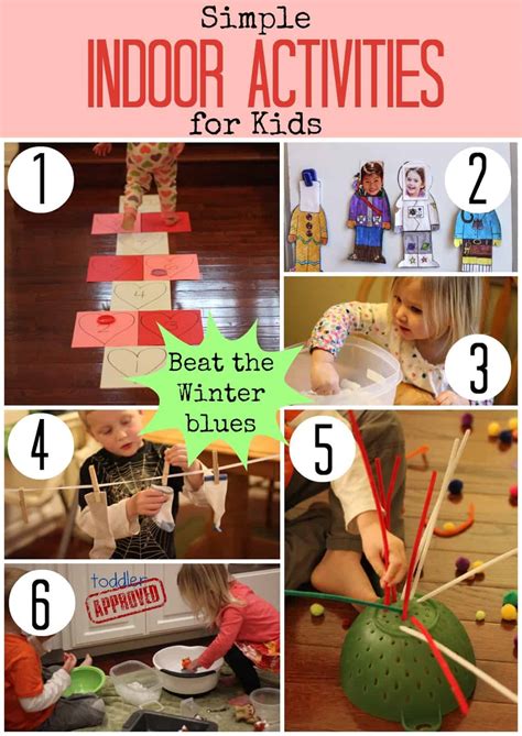 Simple Indoor Activities for Kids - Toddler Approved