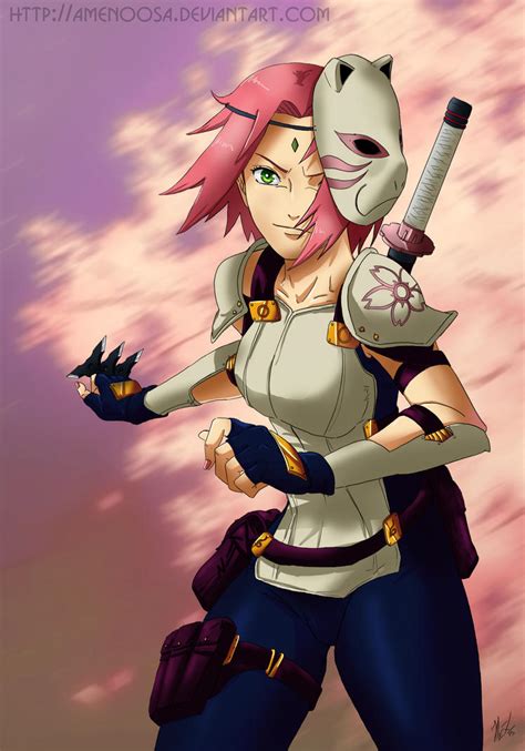 Naruto Anbu girls - Sakura by Amenoosa on DeviantArt