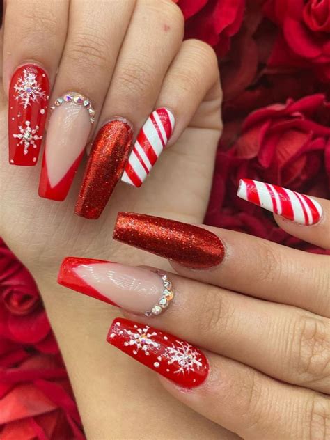 Christmas Acrylic Nails Tips