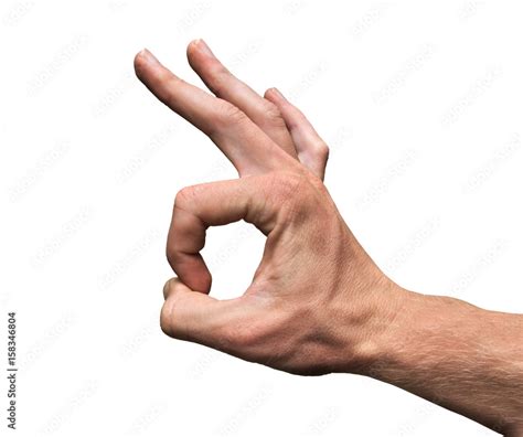 OK Hand Gesture 666 Stock Photo | Adobe Stock