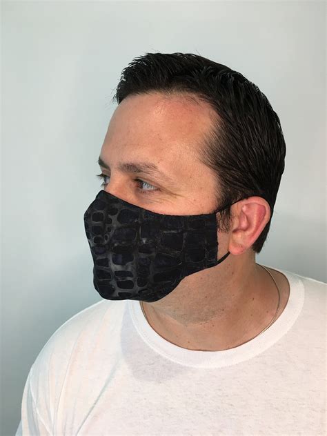 Face Mask For Men Mosaic Charcoal Men's Face Mask | Etsy