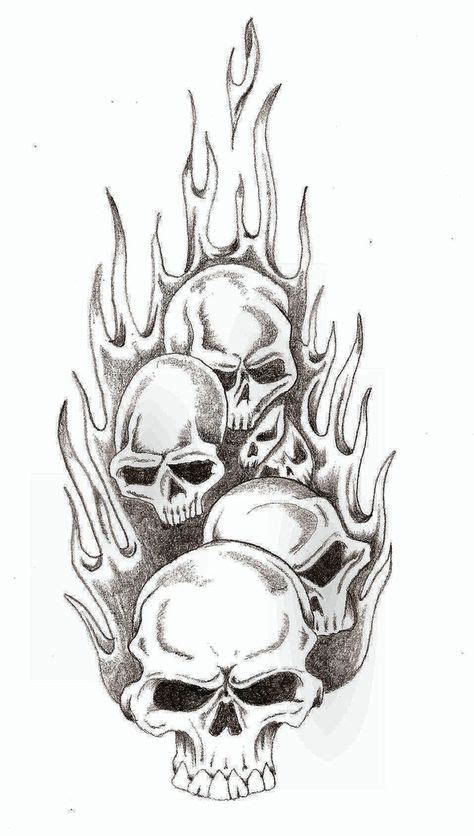 Skull Flames by TheLob on DeviantArt | Skull, Skull stencil, Skulls drawing