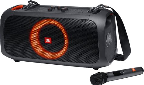 Best Buy: JBL PartyBox On-The-Go Portable Party Speaker Black JBLPARTYBOXGOBAM