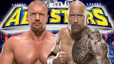 WWE ALL STARS | THE ROCK vs TRIPLE H - UNDISPUTED MATCH - YouTube