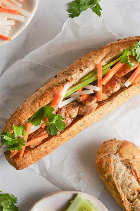 Banh Mi Sandwich (Vietnamese Sandwich) - Food Faith Fitness