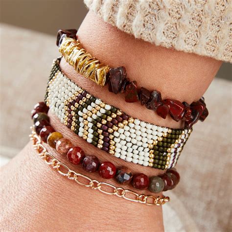 Fall Inspired Seed Bead Chevron Bracelet Stack | Projects | Michaels