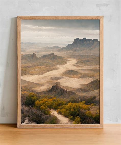 West Texas Desert Landscape 1 Western Southwestern Decor - Etsy