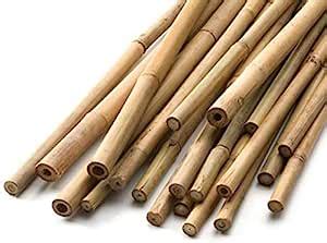 HomeZone Heavy Duty Bamboo Canes Plant Support - Strong, Durable and Long Lasting Garden Tall ...