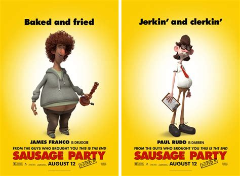 The Ratscape Files | Character posters for film, Sausage Party (2016)