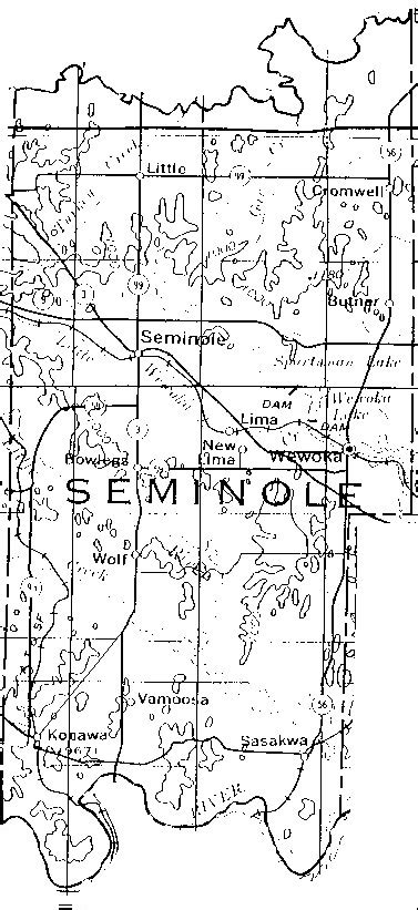 Seminole County Oklahoma Map | Nyc Map