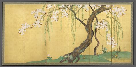 Sakai Hōitsu | Cherry and Maple Trees | Japan | Edo period (1615–1868) | The Metropolitan Museum ...