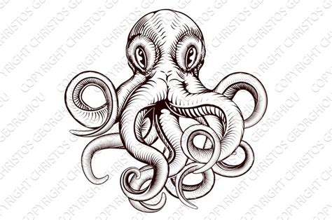 Octopus illustration | Octopus illustration, Octopus tattoo design ...