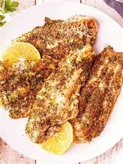 Oven Baked Catfish with Herbs - Lana's Cooking