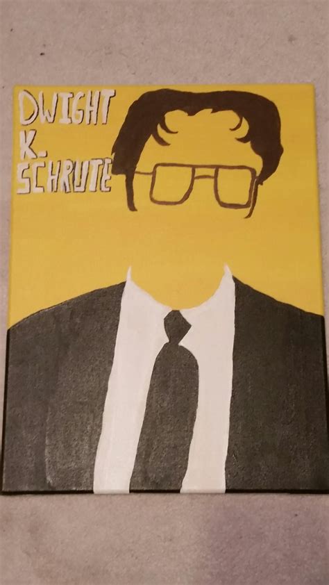 Dwight Schrute The Office Canvas Painting
