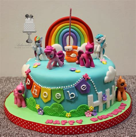 My Little Pony cake for Phoebe's 5th birthday | Pastel de poni, Tortas de pony, Torta para el ...