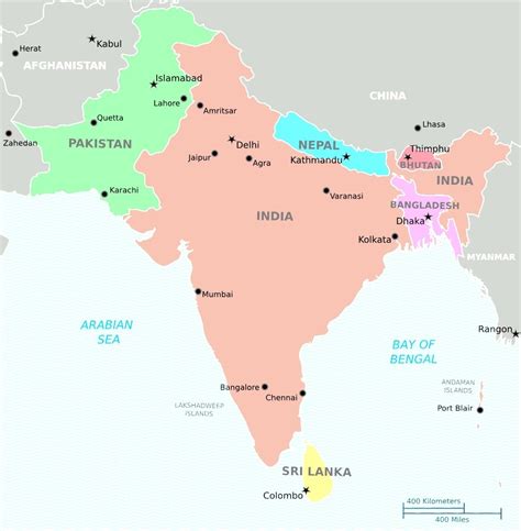 South Asia Map - Full size | Gifex