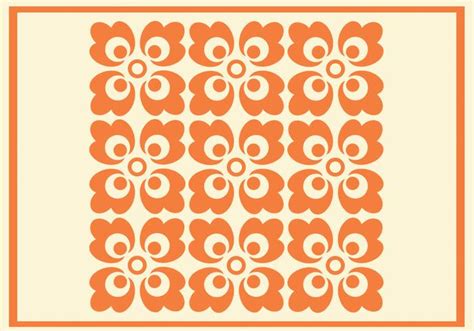 Orange Floral Vector Pattern 81622 Vector Art at Vecteezy