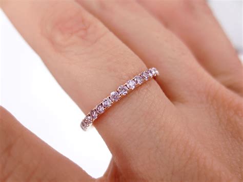 Natural Pink Diamond Eternity Band - 18K Rose Gold – Zina Tahiri, Inc