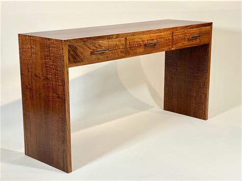 Modern Walnut Sofa Table / Writing Desk Plans – Furnitology