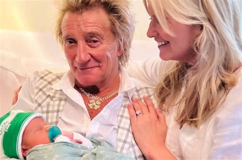 Rod Stewart shares first photos of two newborn grandchildren