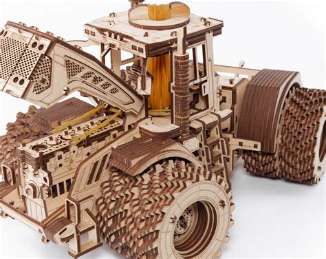 3d Wooden Model Kit Tractor With Trailer Mechanical Constructor 3d ...