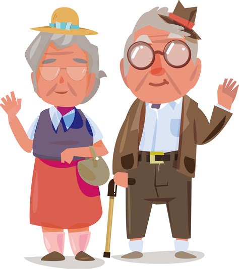 Grandparents Clipart Cartoon Old Age Security Png Download Full | Images and Photos finder