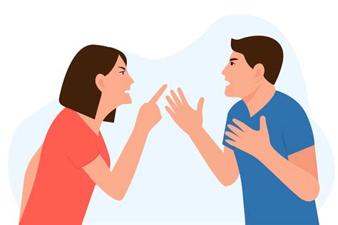 Arguing Conflict Clipart