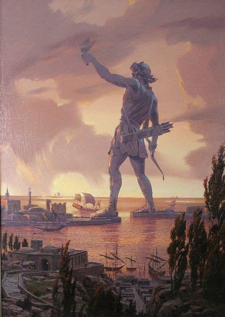 The Colossus of Rhodes was a statue of the Greek god Helios, erected on ...