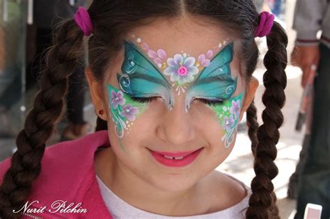 Flower (fairy) butterfly Princess Face Painting, Girl Face Painting, Body Painting, Fairy Face ...