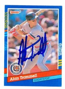 Alan Trammell autographed Baseball Card (Detroit Tigers) 1991 Donruss ...