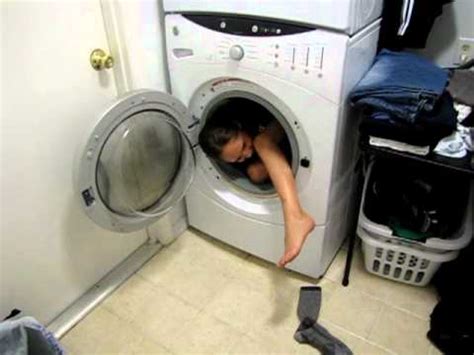 Haley stuck in wash machine - 20110614.MOV - YouTube