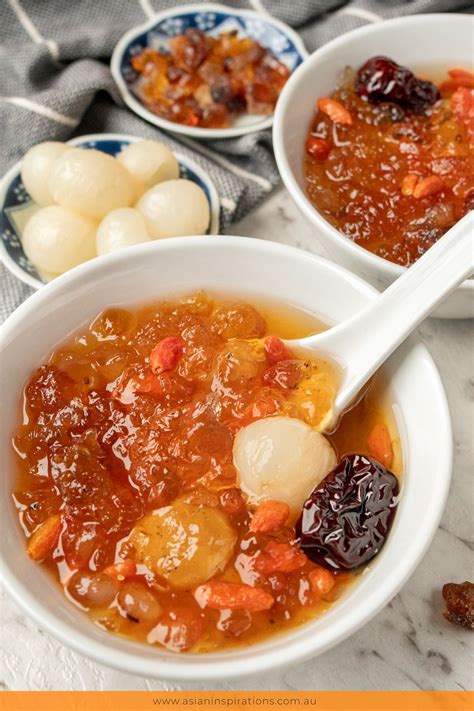 Peach Gum Dessert Soup | Asian Inspirations | Recipe | Chinese dessert ...