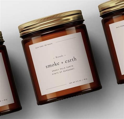 Minimal Candle Label Design Candle Jar Label Template - Etsy | Candle jar labels, Candle labels ...