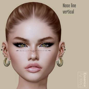 Second Life Marketplace - [BE] Nose line vertical (EvoX) (wear)