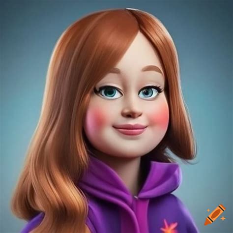 Realistic portrait of mabel pines on Craiyon